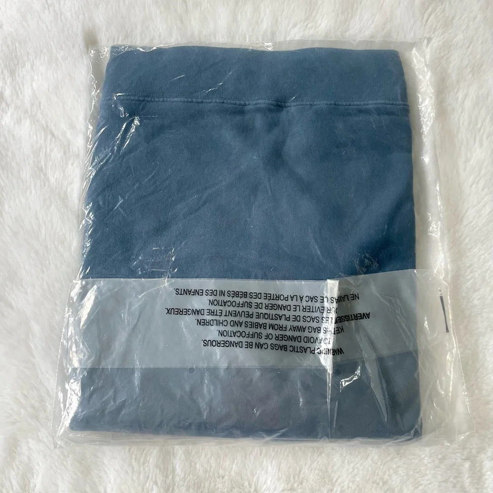 Vince Men’s NWT Crew Neck Pullover Sweatshirt in Washed Brisk Blue Size XL - Picture 5 of 9